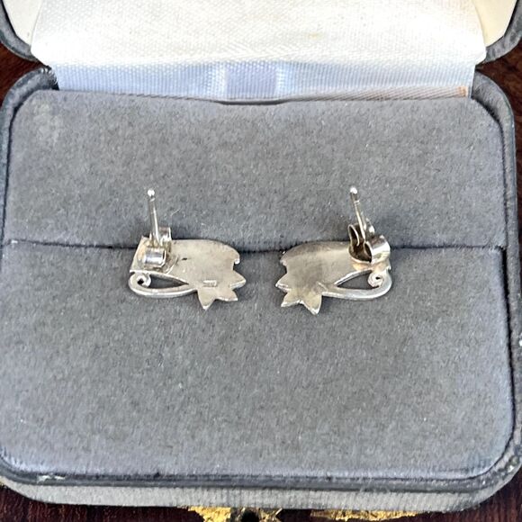 Eye of Horus Studs Earrings Egypqtian Sterling Silver Jewelry Unisex - Picture 8 of 8